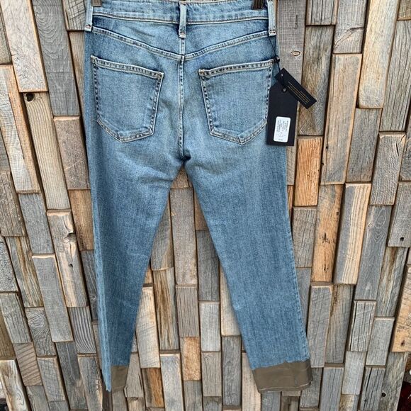 Rag & Bone Cigarette Silver Dip Ankle Jeans 23 - Picture 5 of 7